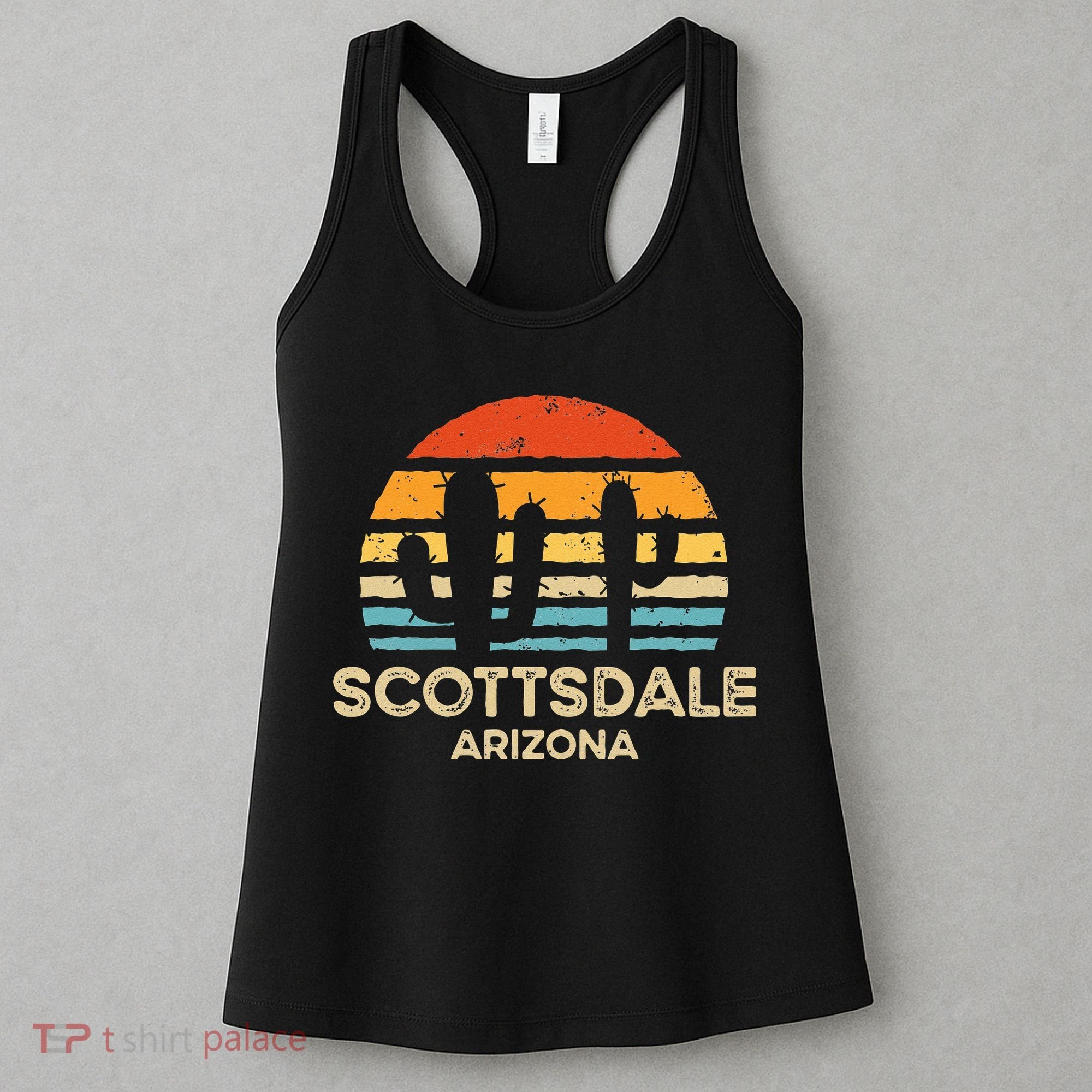 Scottsdale Arizona Retro Sunset Women's Tank Top