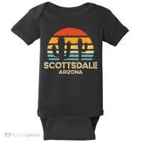 Scottsdale Arizona Retro Sunset Baby Bodysuit thumb 0