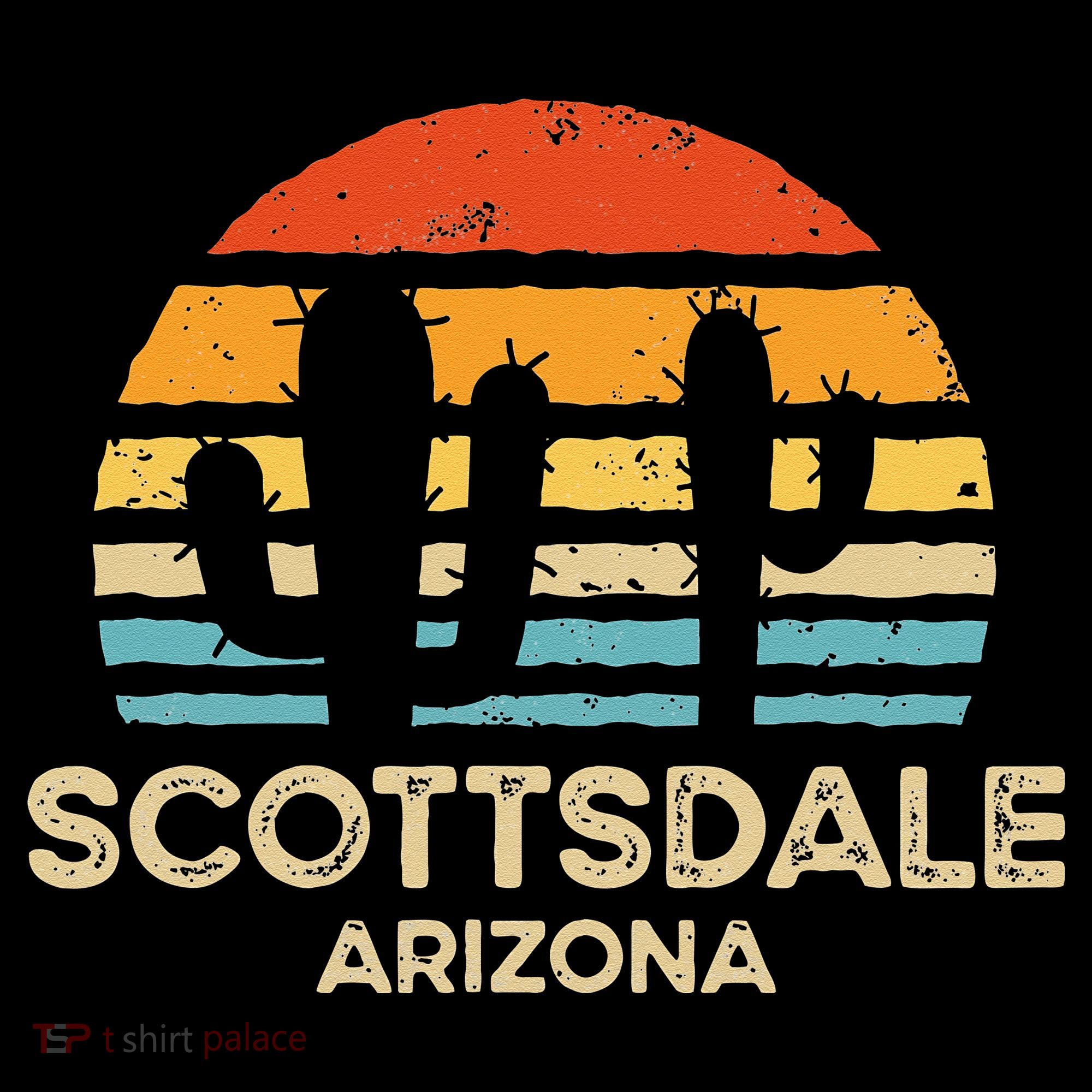 Scottsdale Arizona Retro Sunset Baby Bodysuit