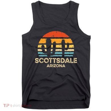 Scottsdale Arizona Retro Sunset Tank Top