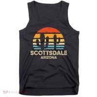 Scottsdale Arizona Retro Sunset Tank Top thumb 0