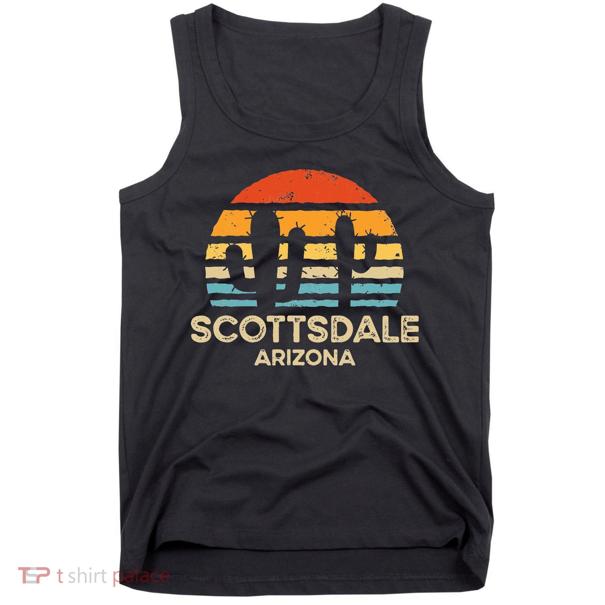 Scottsdale Arizona Retro Sunset Tank Top