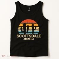 Scottsdale Arizona Retro Sunset Tank Top thumb 2