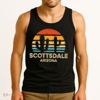 Scottsdale Arizona Retro Sunset Tank Top thumb 3