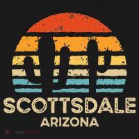Scottsdale Arizona Retro Sunset Tank Top thumb 6