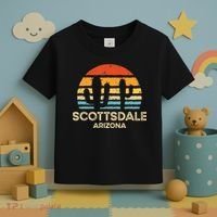 Scottsdale Arizona Retro Sunset Toddler T-Shirt thumb 3