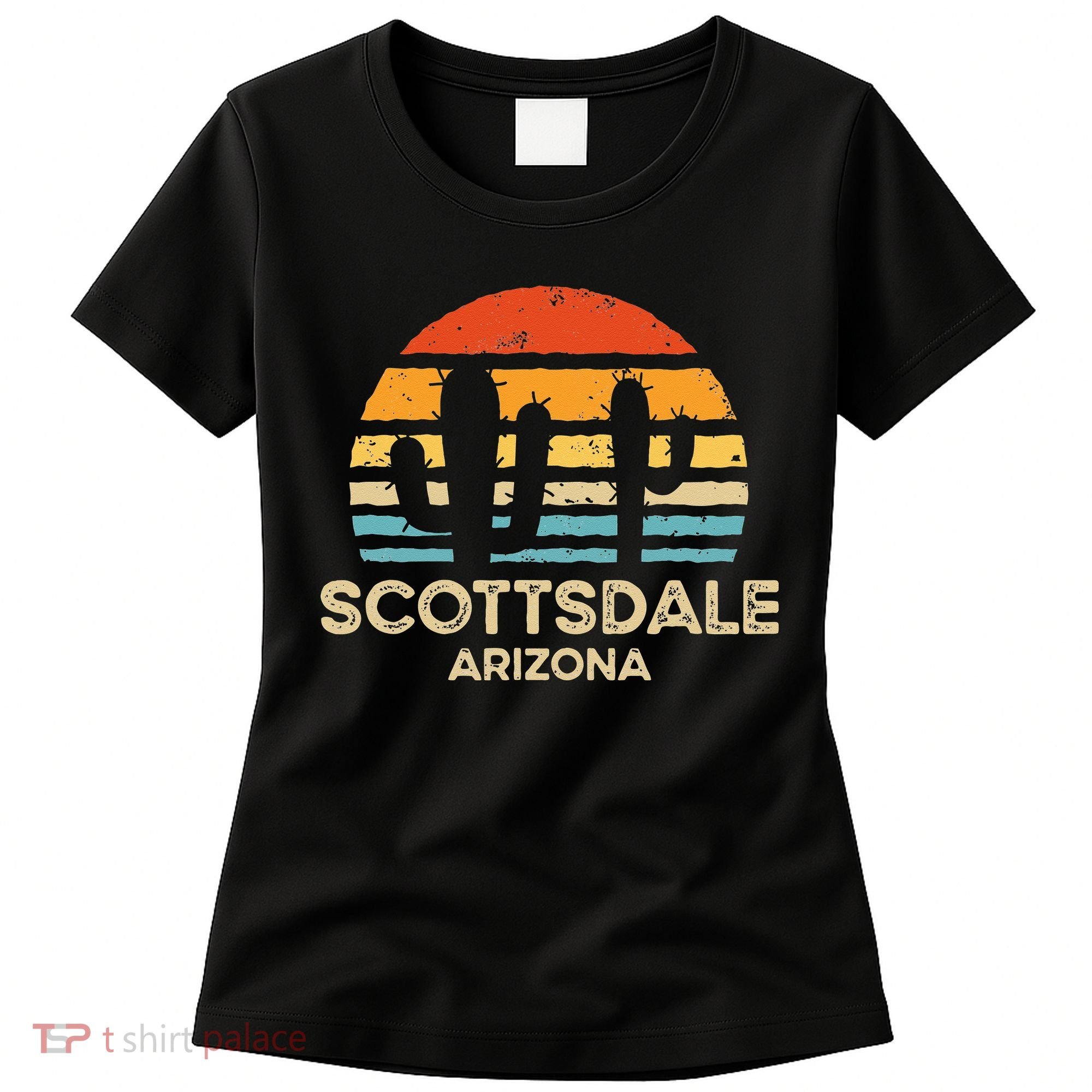 Scottsdale Arizona Retro Sunset Women's T-Shirt