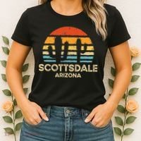 Scottsdale Arizona Retro Sunset Women's T-Shirt thumb 2