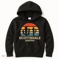 Scottsdale Arizona Retro Sunset Kids Hoodie thumb 0