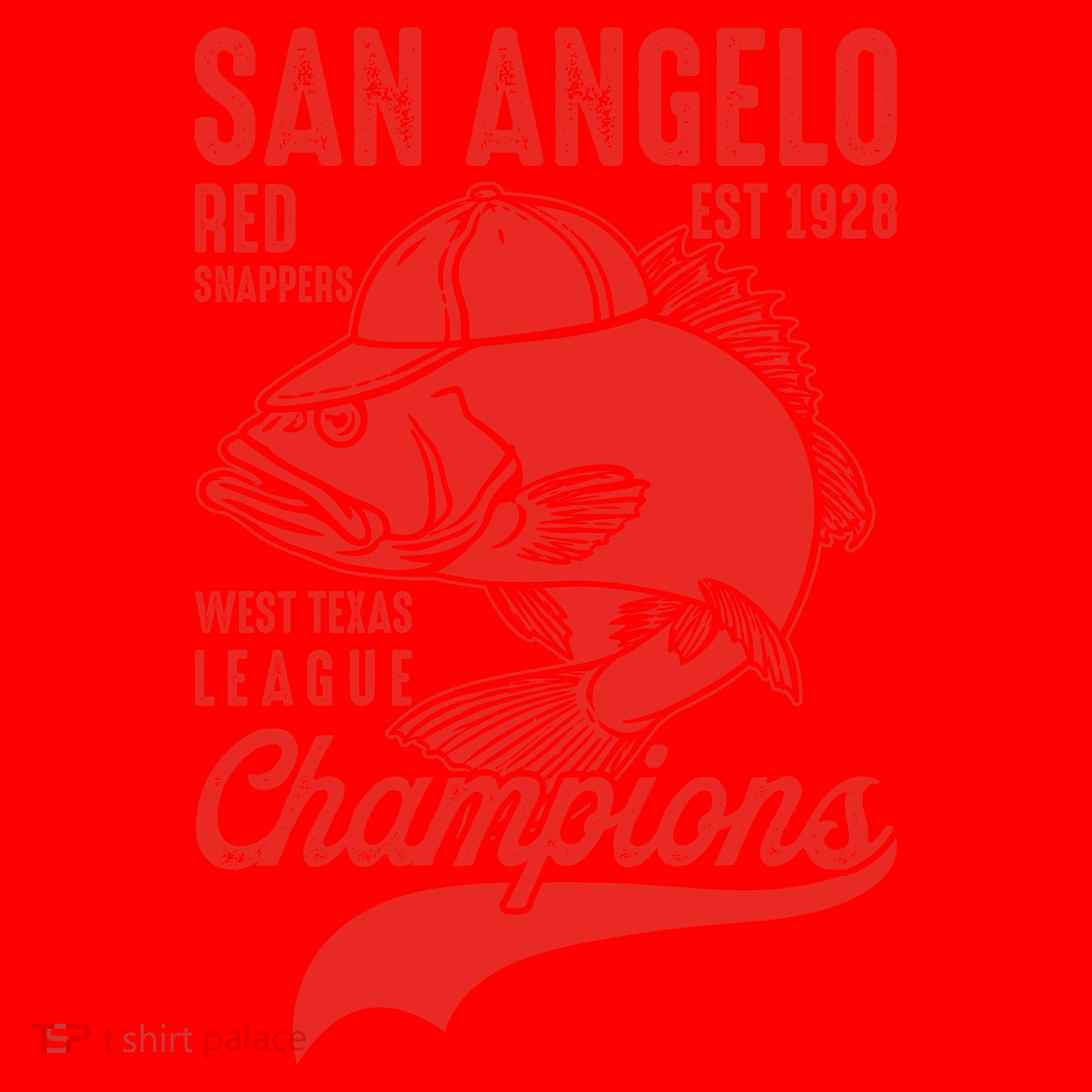 San Angelo Red Snappers West Texas League Champions Santa Hat