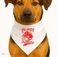 San Angelo Red Snappers West Texas League Champions USA-Made Doggie Bandana thumb 1