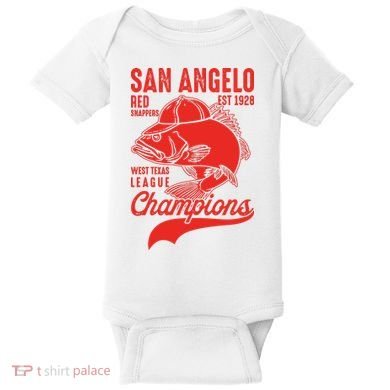 San Angelo Red Snappers West Texas League Champions Baby Bodysuit