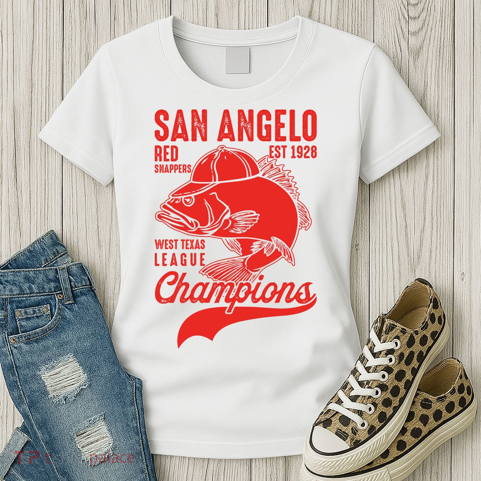 San Angelo Red Snappers West Texas League Champions Women's T-Shirt