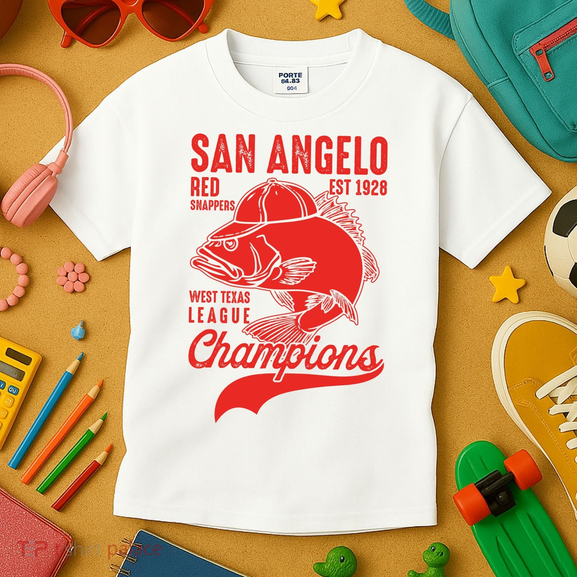San Angelo Red Snappers West Texas League Champions Kids T-Shirt