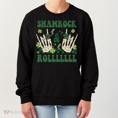 ShamRock And Roll Funny St. Patrick's Day Women's Sweatshirt