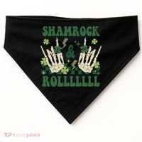 ShamRock And Roll Funny St. Patrick's Day USA-Made Doggie Bandana thumb 0