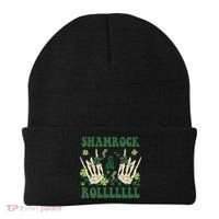 ShamRock And Roll Funny St. Patrick's Day Beanie thumb 0