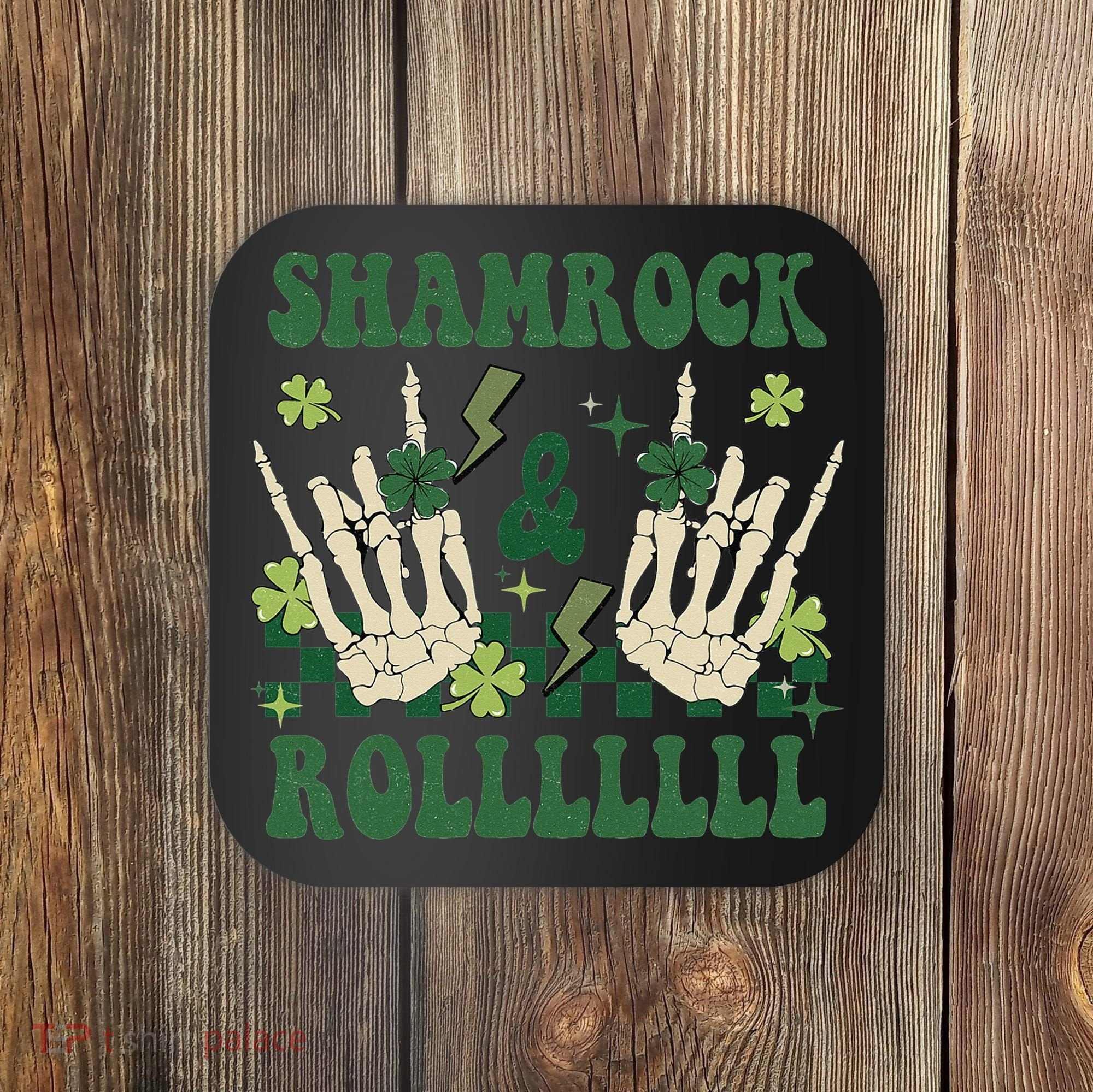ShamRock And Roll Funny St. Patrick's Day Coaster