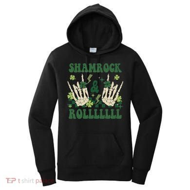ShamRock And Roll Funny St. Patrick's Day Women's Hoodie
