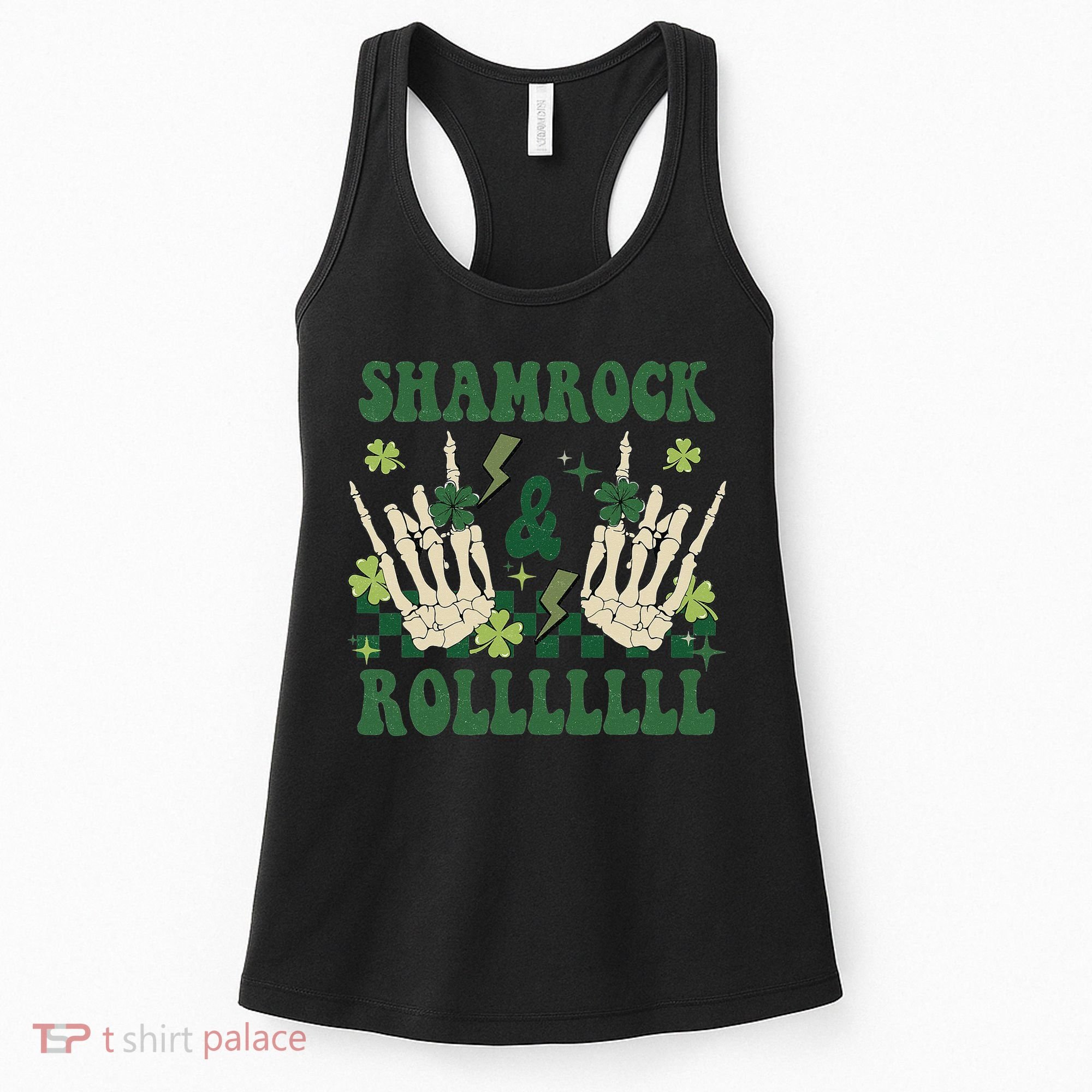 ShamRock And Roll Funny St. Patrick's Day Women's Tank Top