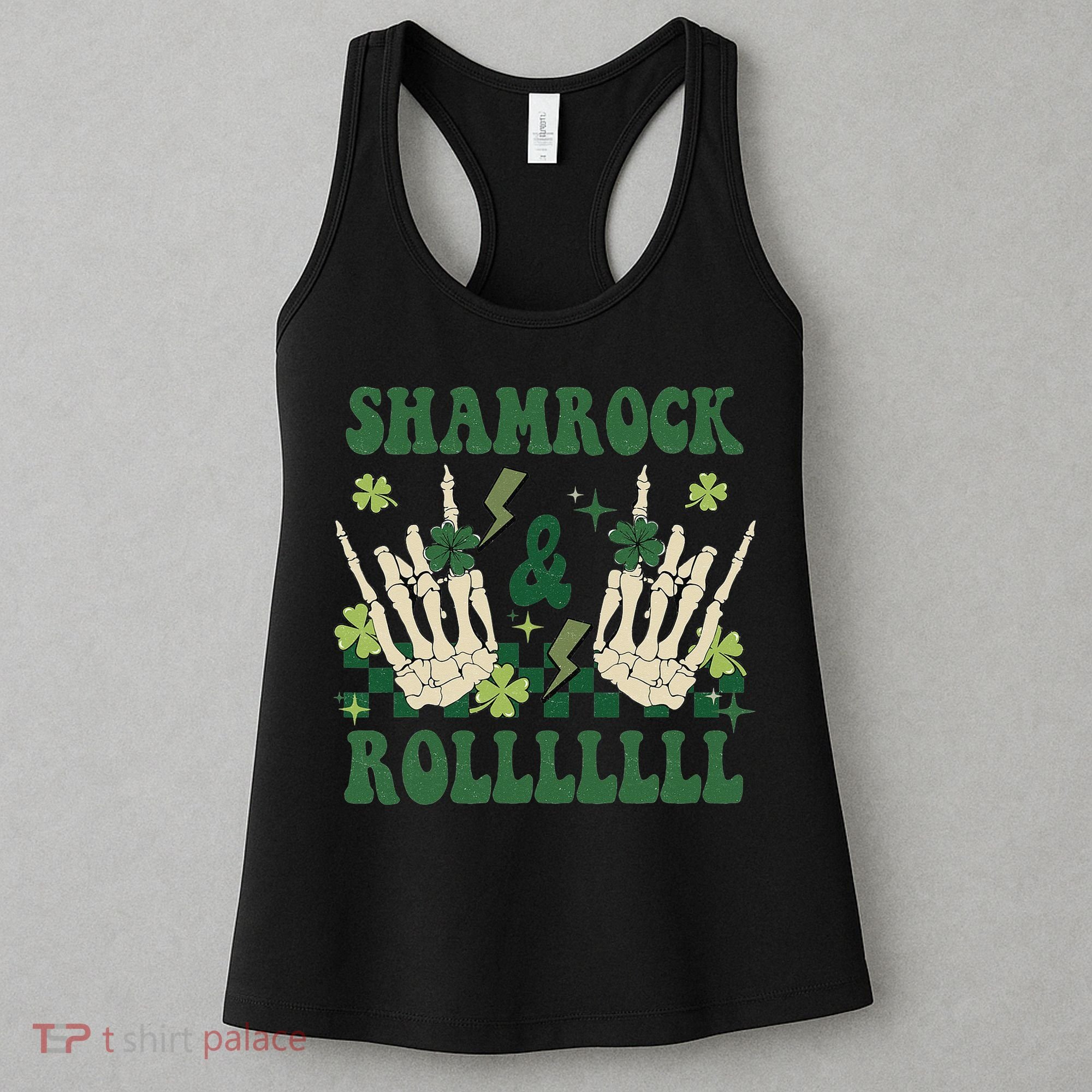 ShamRock And Roll Funny St. Patrick's Day Women's Tank Top