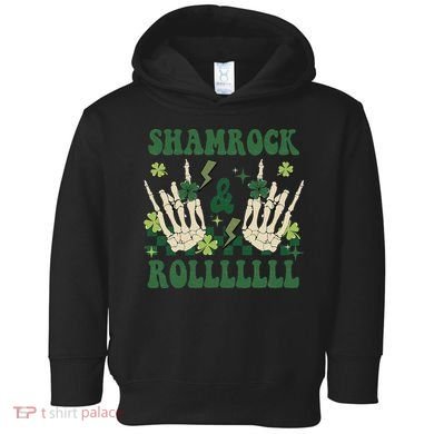 ShamRock And Roll Funny St. Patrick's Day Toddler Hoodie