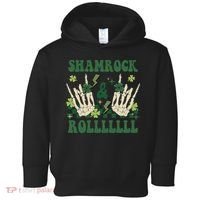 ShamRock And Roll Funny St. Patrick's Day Toddler Hoodie thumb 0