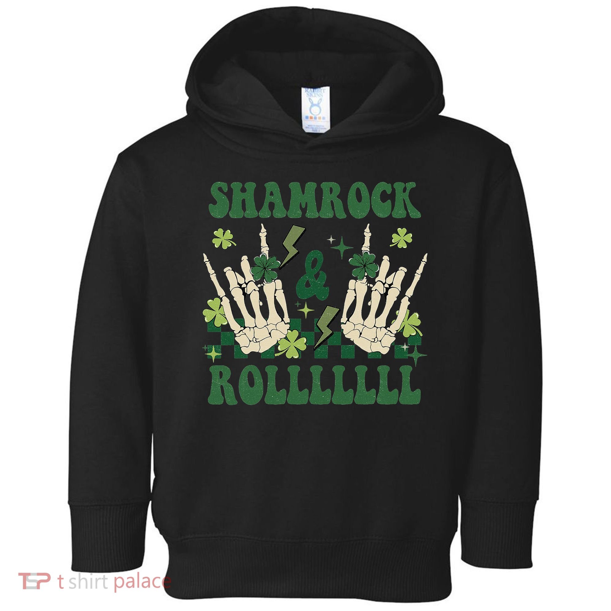 ShamRock And Roll Funny St. Patrick's Day Toddler Hoodie