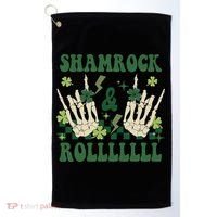 ShamRock And Roll Funny St. Patrick's Day Golf Towel thumb 0