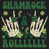 ShamRock And Roll Funny St. Patrick's Day Golf Towel thumb 3