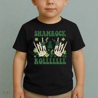 ShamRock And Roll Funny St. Patrick's Day Toddler T-Shirt thumb 2