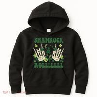 ShamRock And Roll Funny St. Patrick's Day Kids Hoodie thumb 0