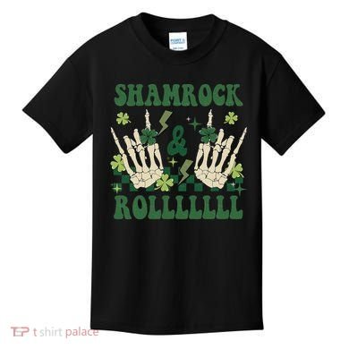 ShamRock And Roll Funny St. Patrick's Day Kids T-Shirt