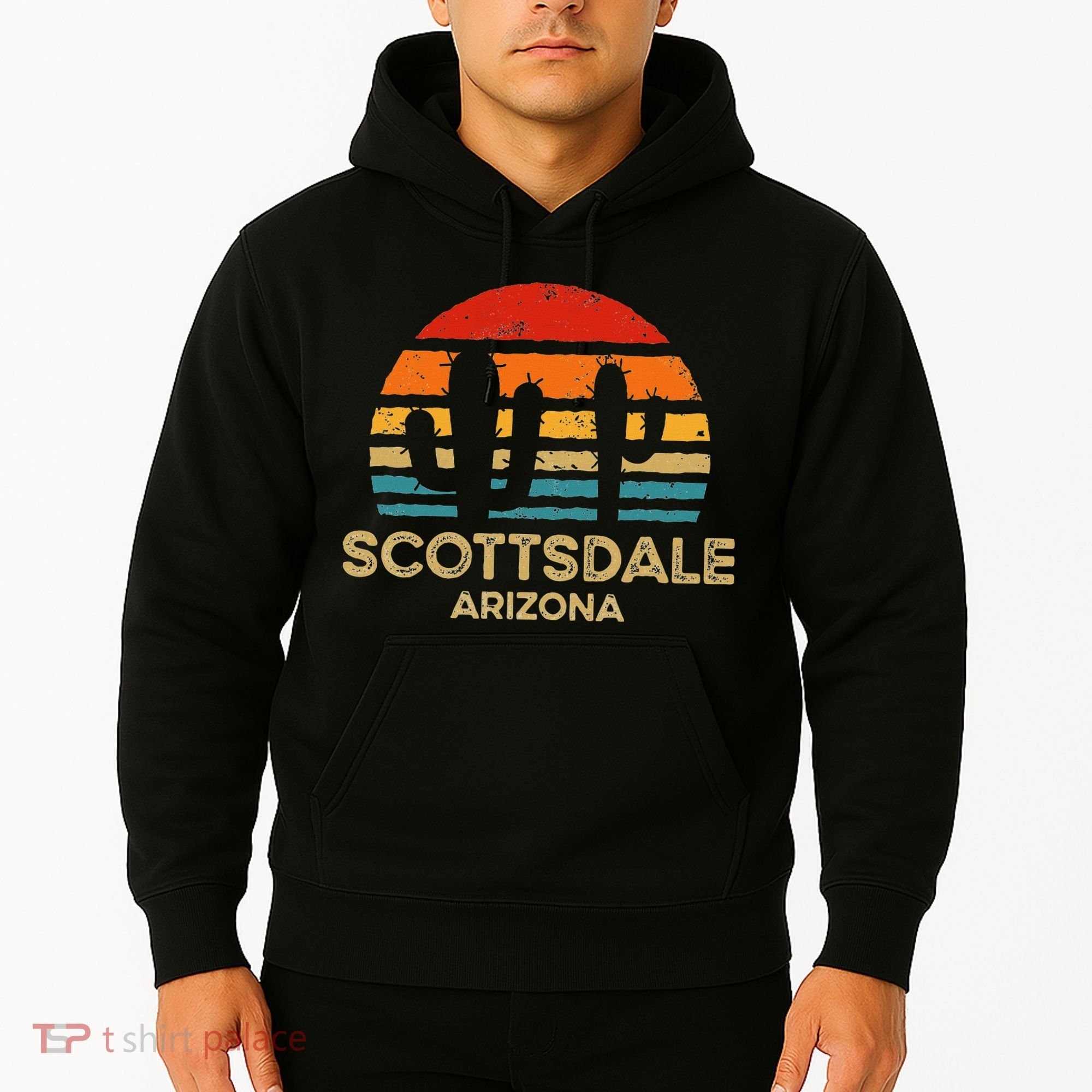 Scottsdale Arizona Retro Sunset Hoodie