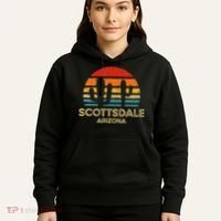Scottsdale Arizona Retro Sunset Hoodie thumb 5