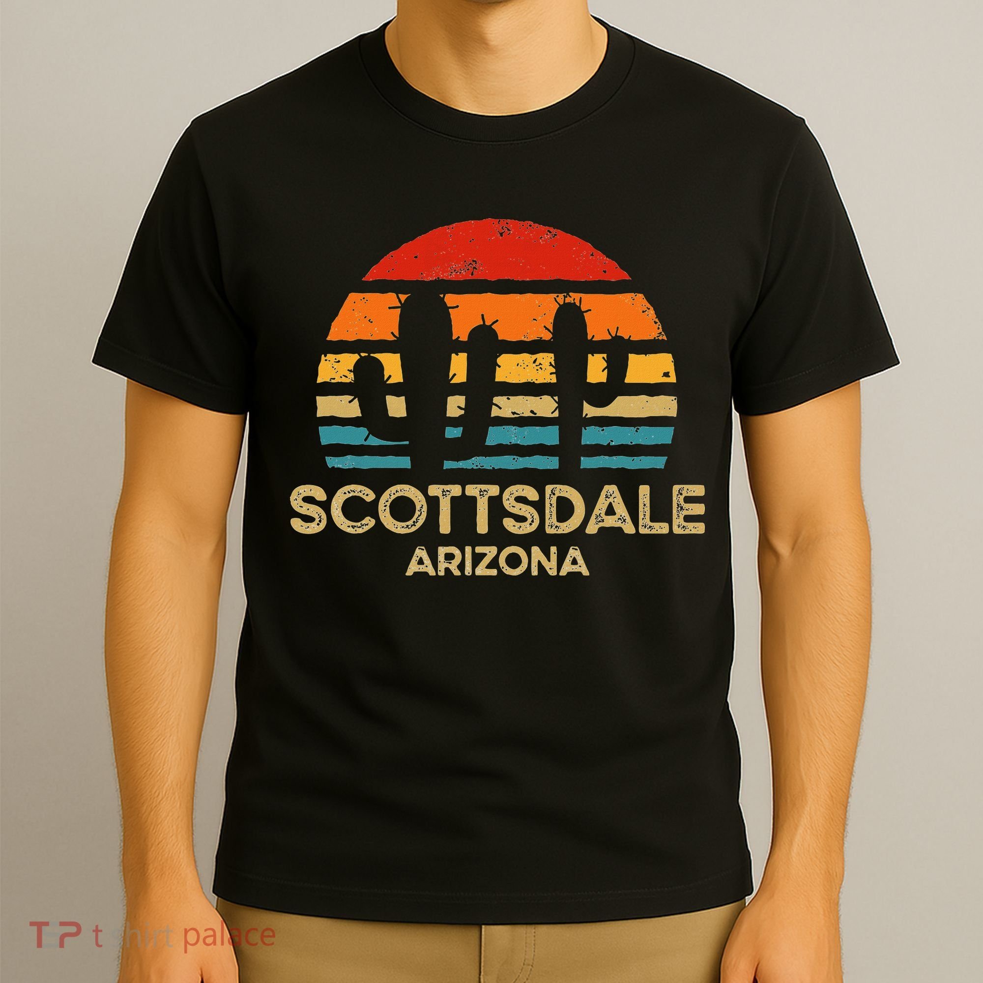 Scottsdale Arizona Retro Sunset T-Shirt