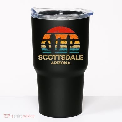 Scottsdale Arizona Retro Sunset Tumbler