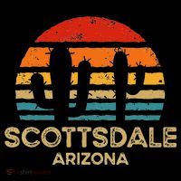 Scottsdale Arizona Retro Sunset Mousepad thumb 1