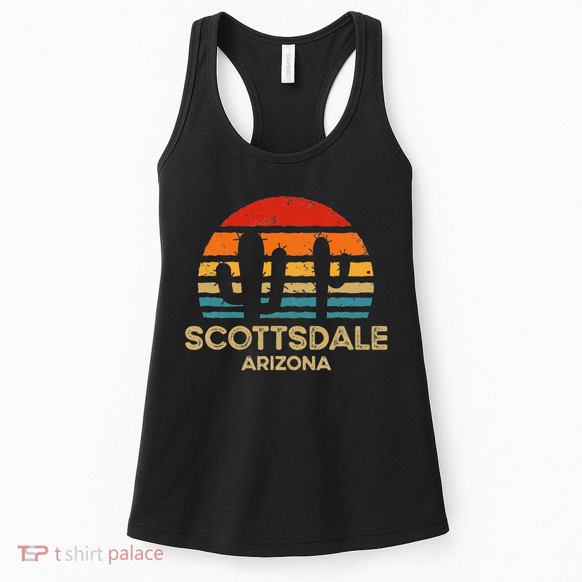 Scottsdale Arizona Retro Sunset Women's Tank Top