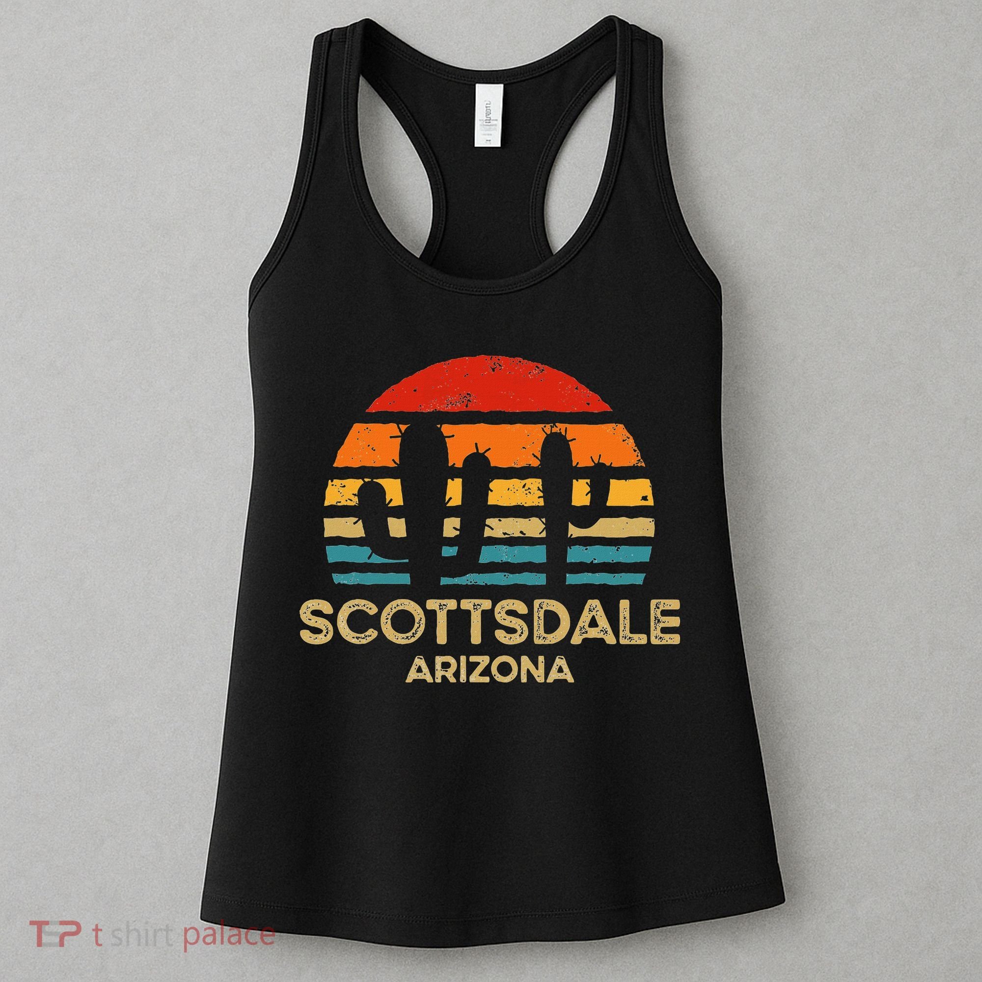 Scottsdale Arizona Retro Sunset Women's Tank Top