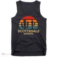 Scottsdale Arizona Retro Sunset Tank Top thumb 0