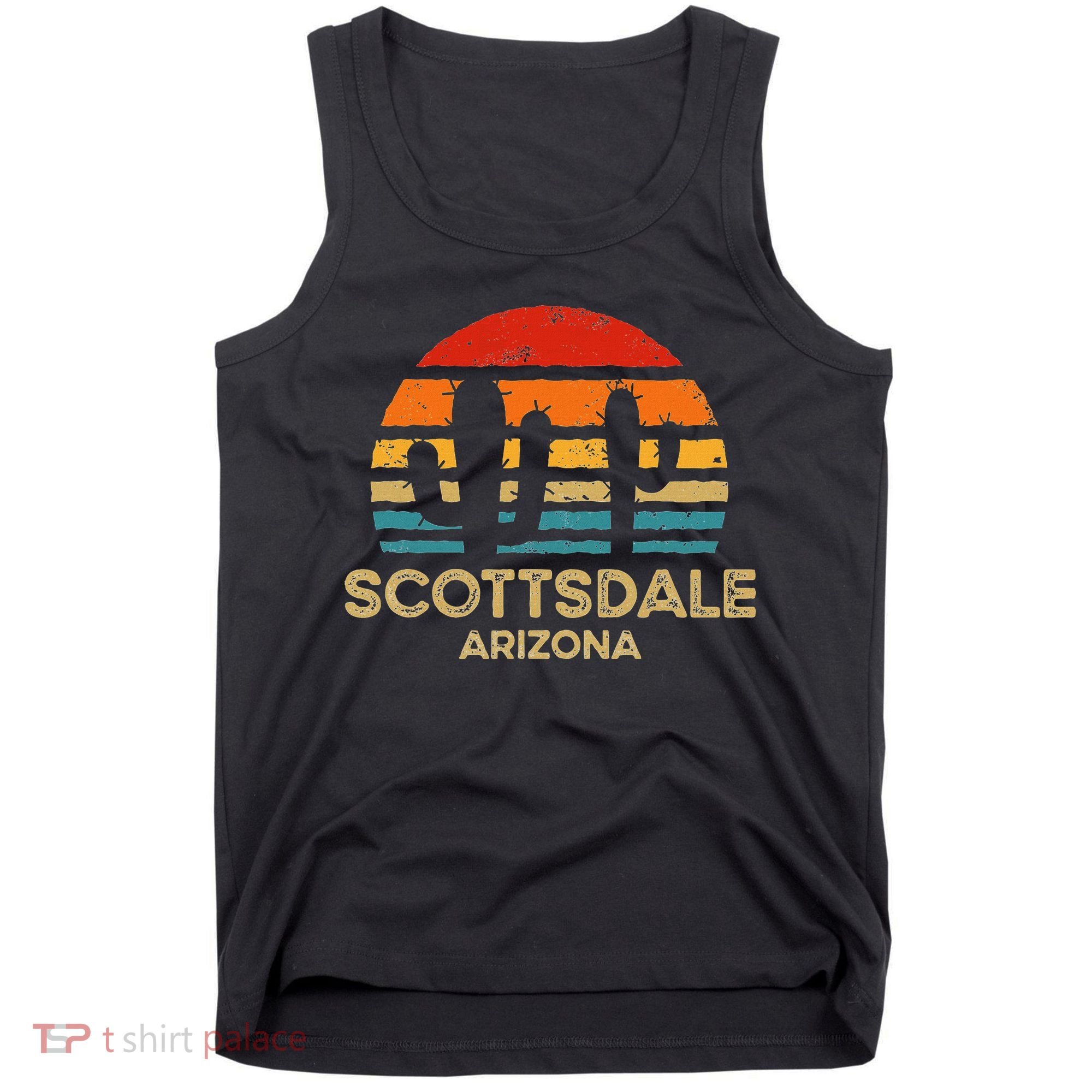 Scottsdale Arizona Retro Sunset Tank Top