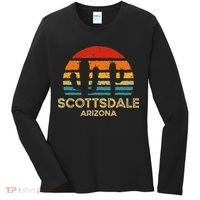 Scottsdale Arizona Retro Sunset Women's Long Sleeve Shirt thumb 0