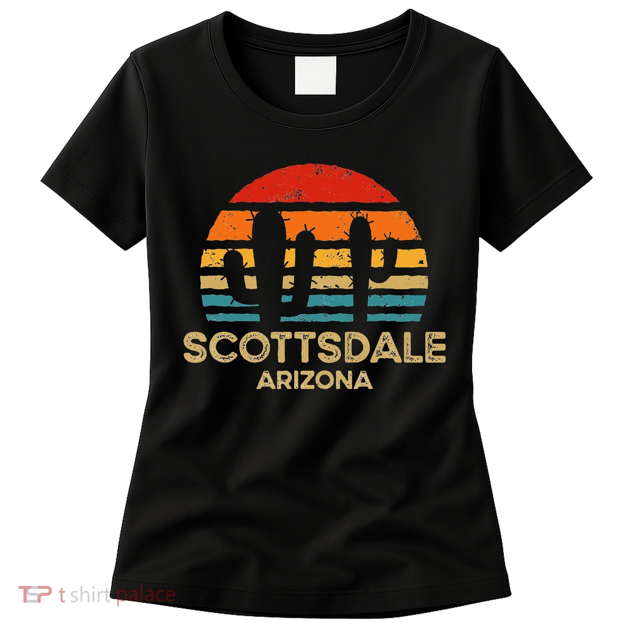 Scottsdale Arizona Retro Sunset Women's T-Shirt