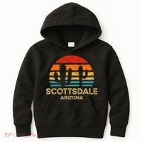 Scottsdale Arizona Retro Sunset Kids Hoodie thumb 0