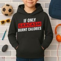 Sarcasm Burnt Calories Kids Hoodie thumb 2