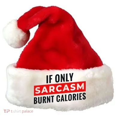 Sarcasm Burnt Calories Santa Hat