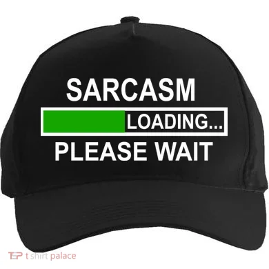 Sarcasm Loading Please Wait Five-Panel Snapback Cap