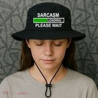Sarcasm Loading Please Wait Bucket Hat thumb 3