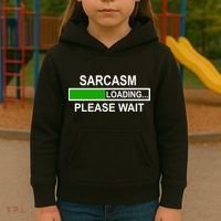 Sarcasm Loading Please Wait Kids Hoodie thumb 3